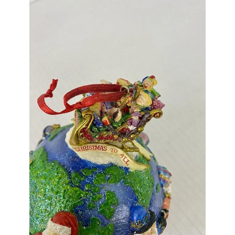 2001 Christopher Radko Santas Around the World Christmas‎ Ornament Vintage